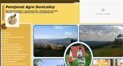 Desktop Screenshot of domlesny.pl
