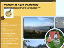 Tablet Screenshot of domlesny.pl